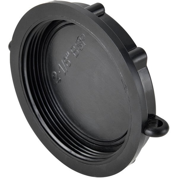 Polypropylene 2-1/8 Female BSP Short Schuetz Dust Cap, Global Industrial, Mfr#: 493515